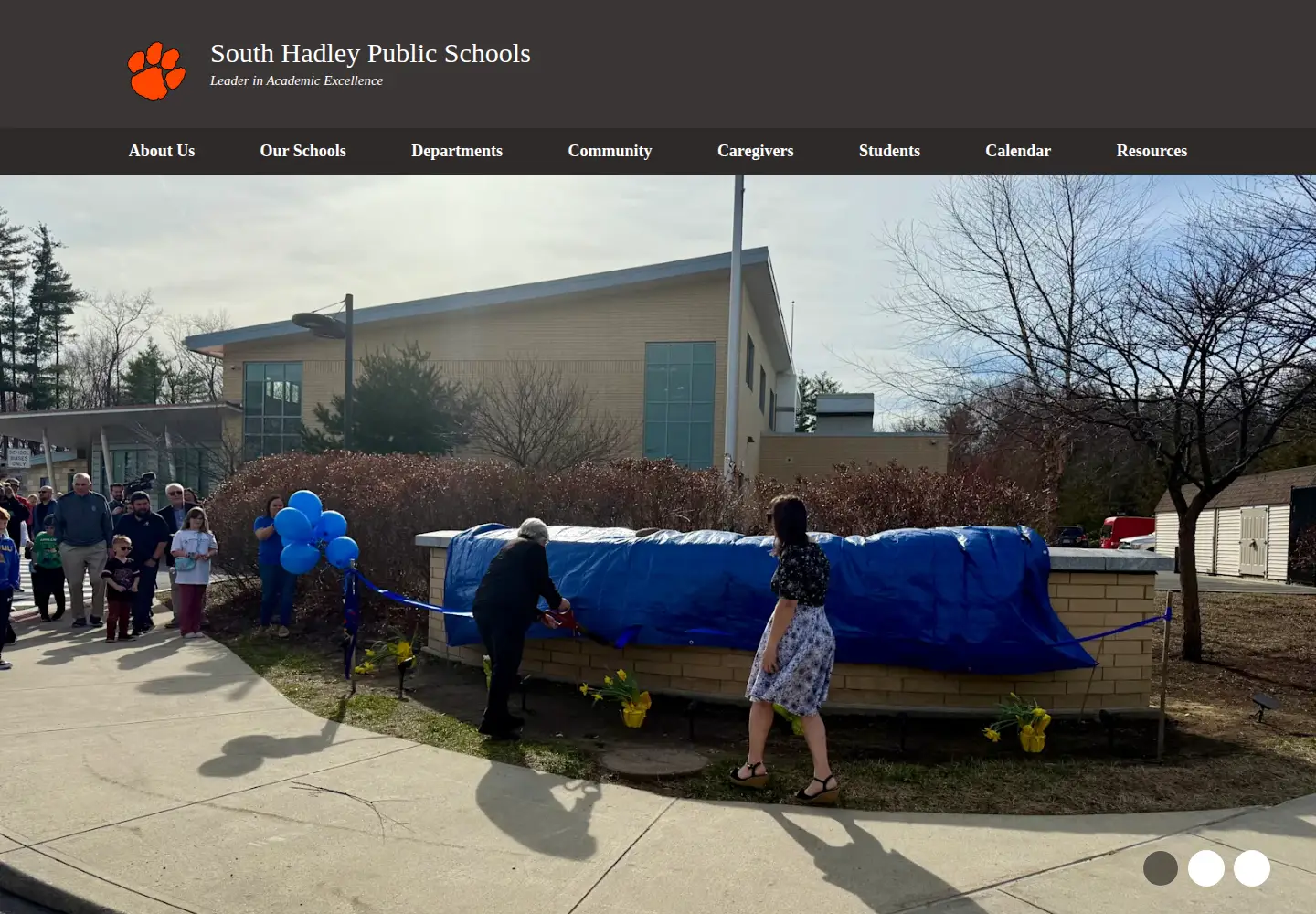 Screenshot of southhadleyschools.org