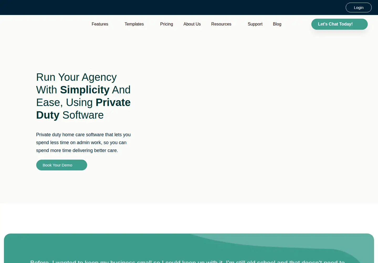 Captured homepage of firstvisitsoftware.com in the current scan