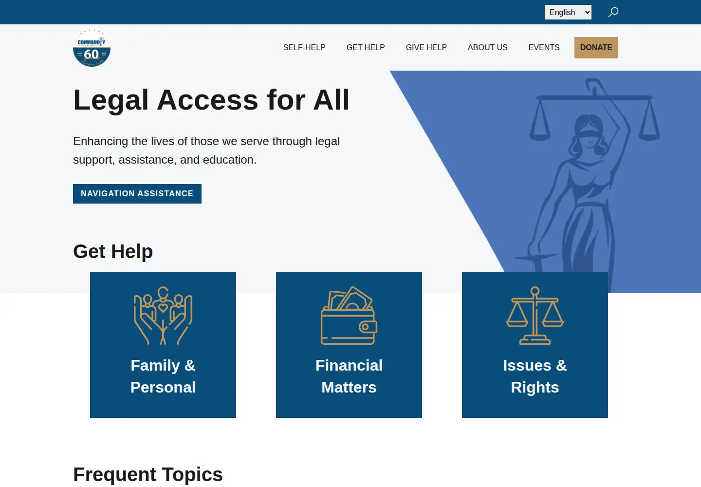 Screenshot of legalaccessforall.org
