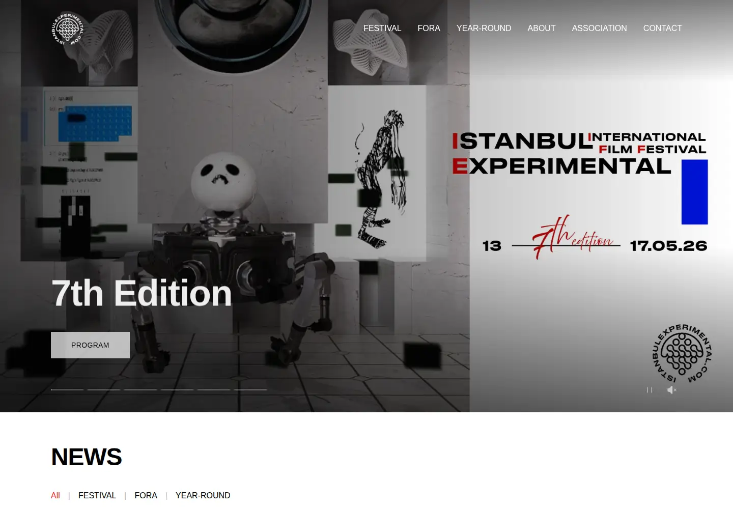 Screenshot of istanbulexperimental.com
