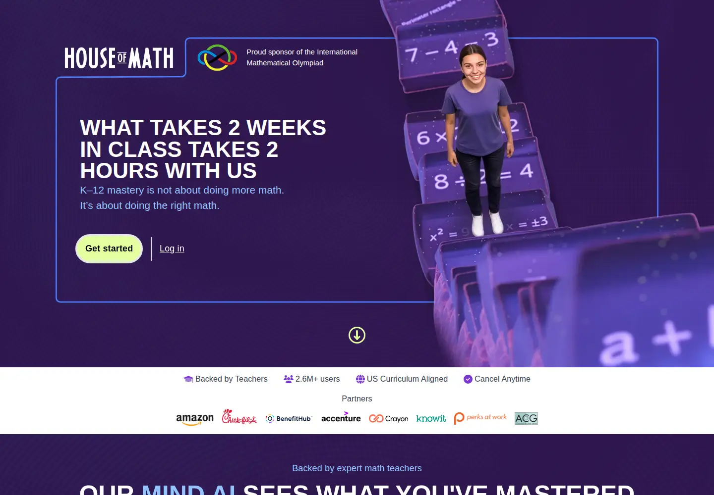 Captured homepage of houseofmath.com in the current scan