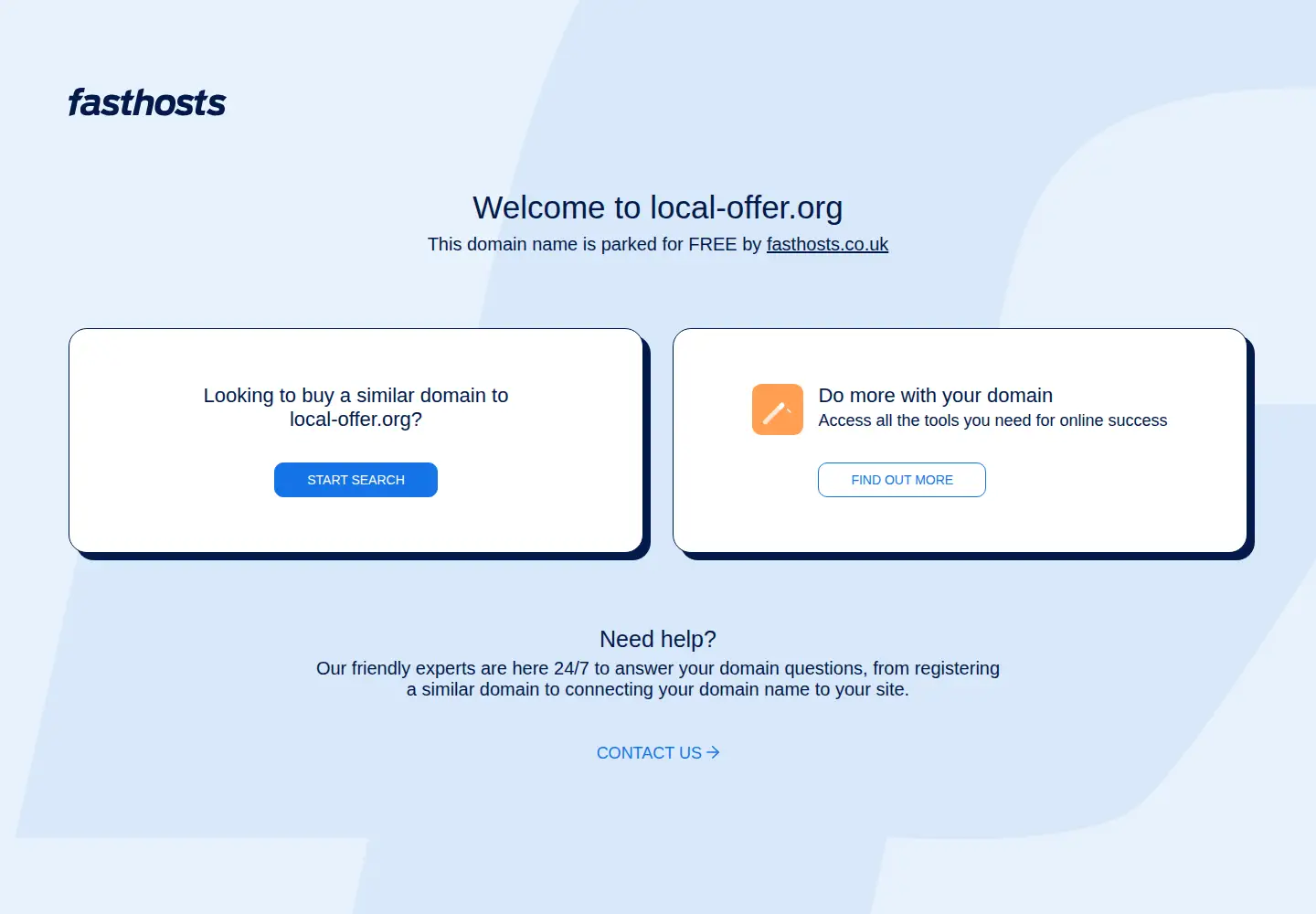 Captured homepage of local-offer.org in the current scan
