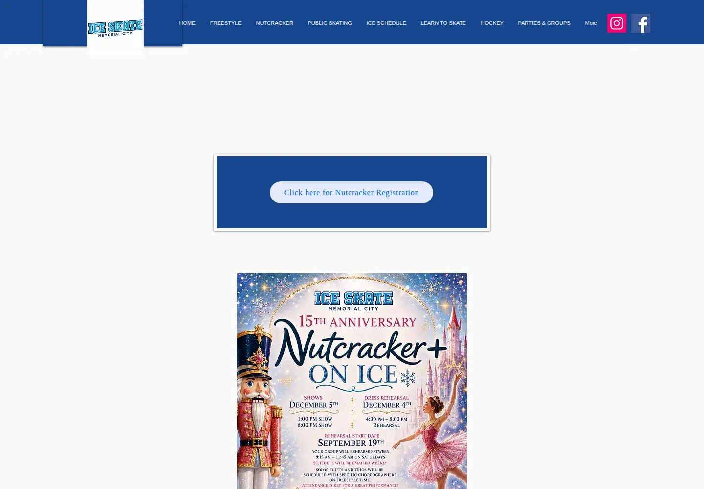 Screenshot of iceskatememorialcity.com