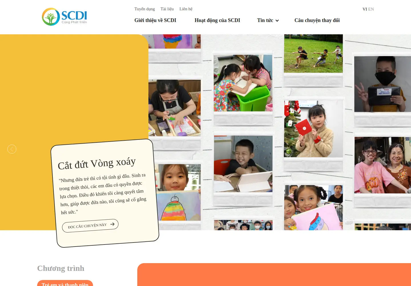 Screenshot of scdi.org.vn