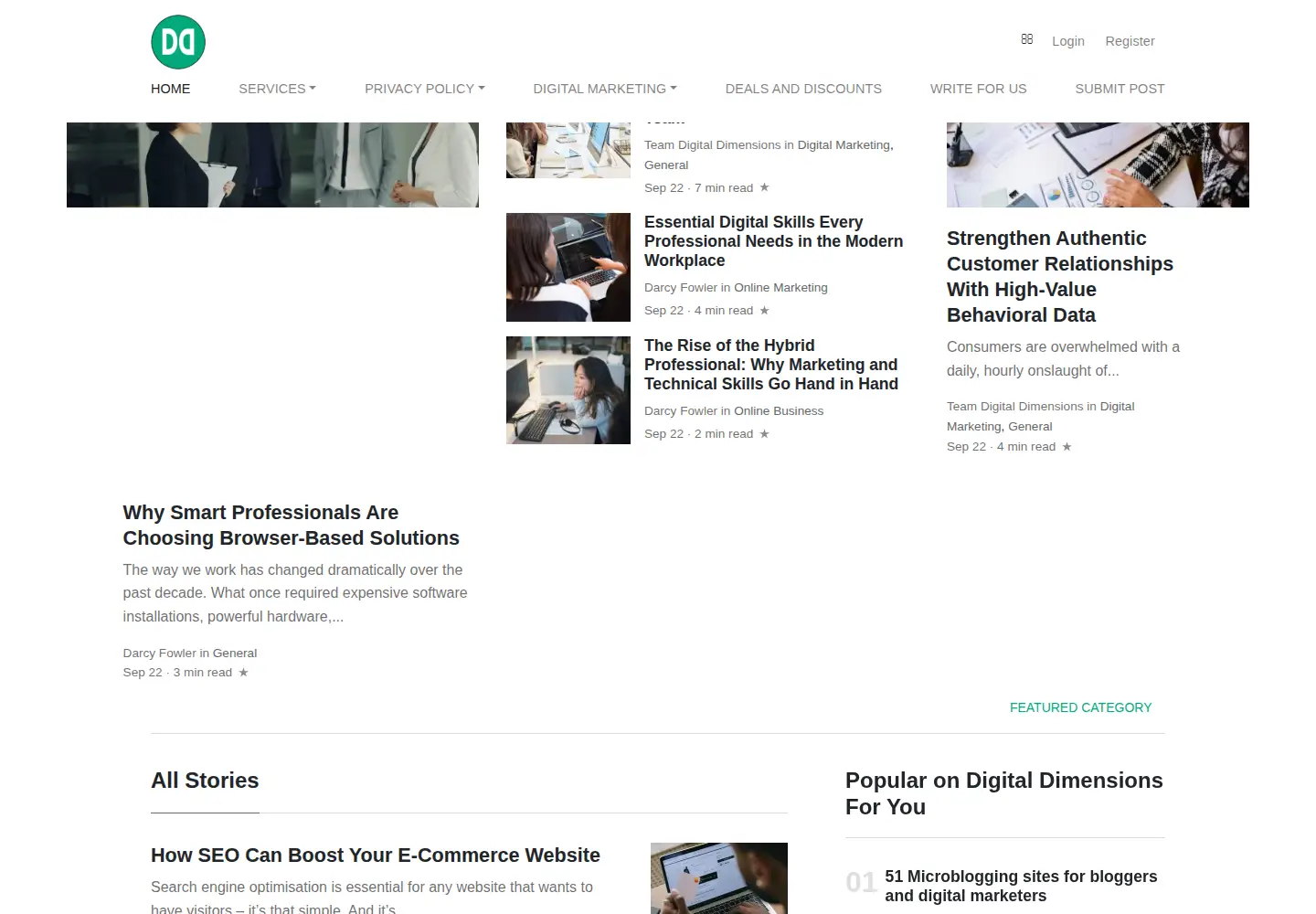 Screenshot of digitaldimensions4u.com