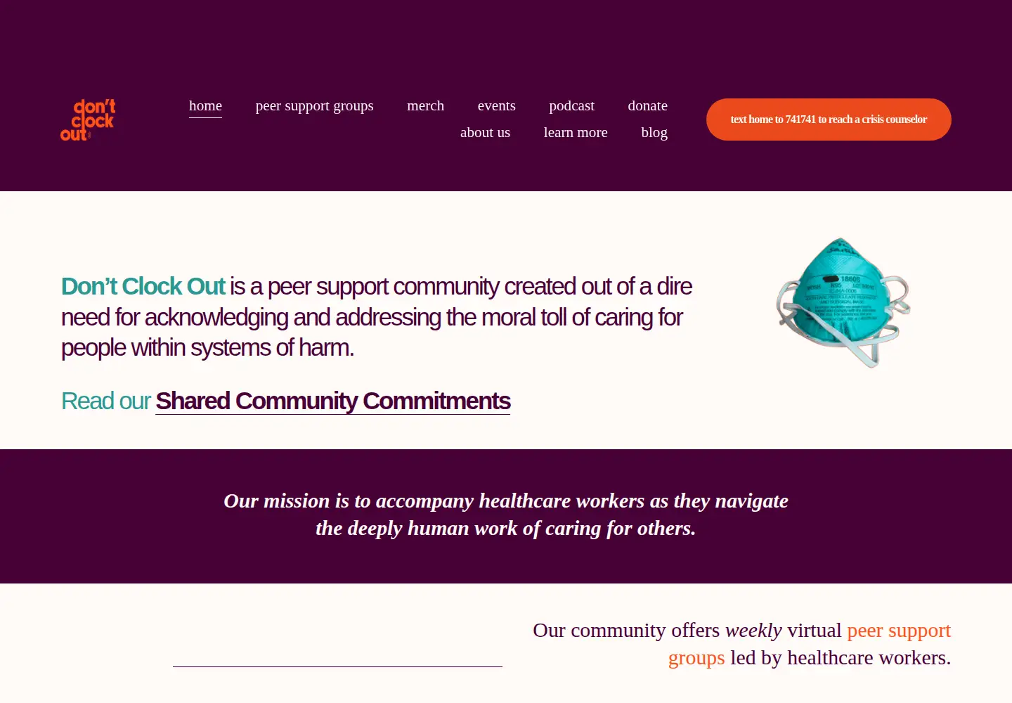 Captured homepage of dontclockout.org in the current scan