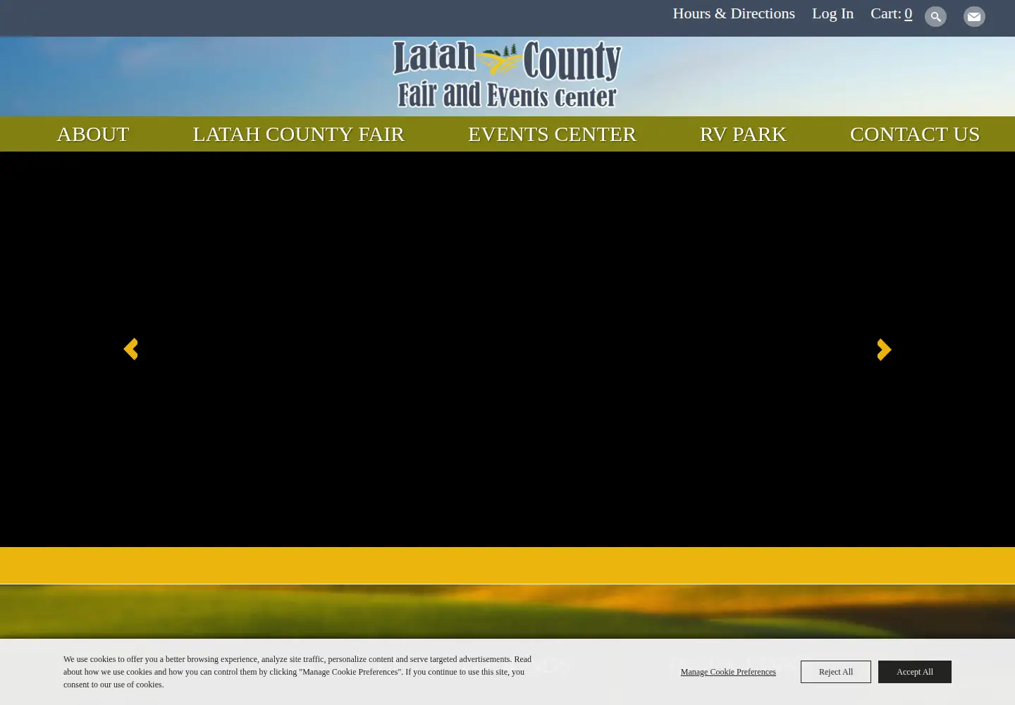 Captured homepage of latahcountyfair.com in the current scan