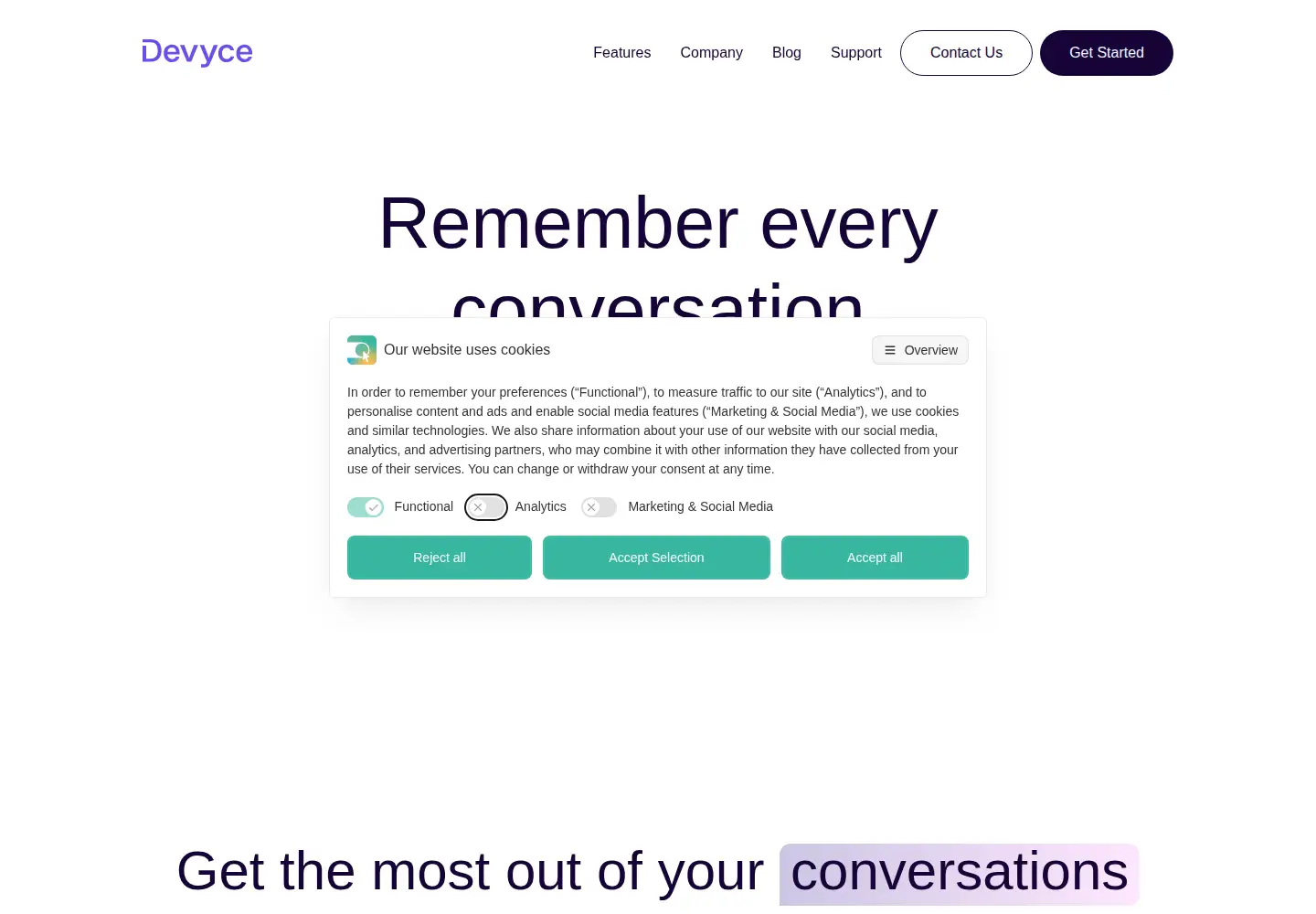 Screenshot of devyce.com