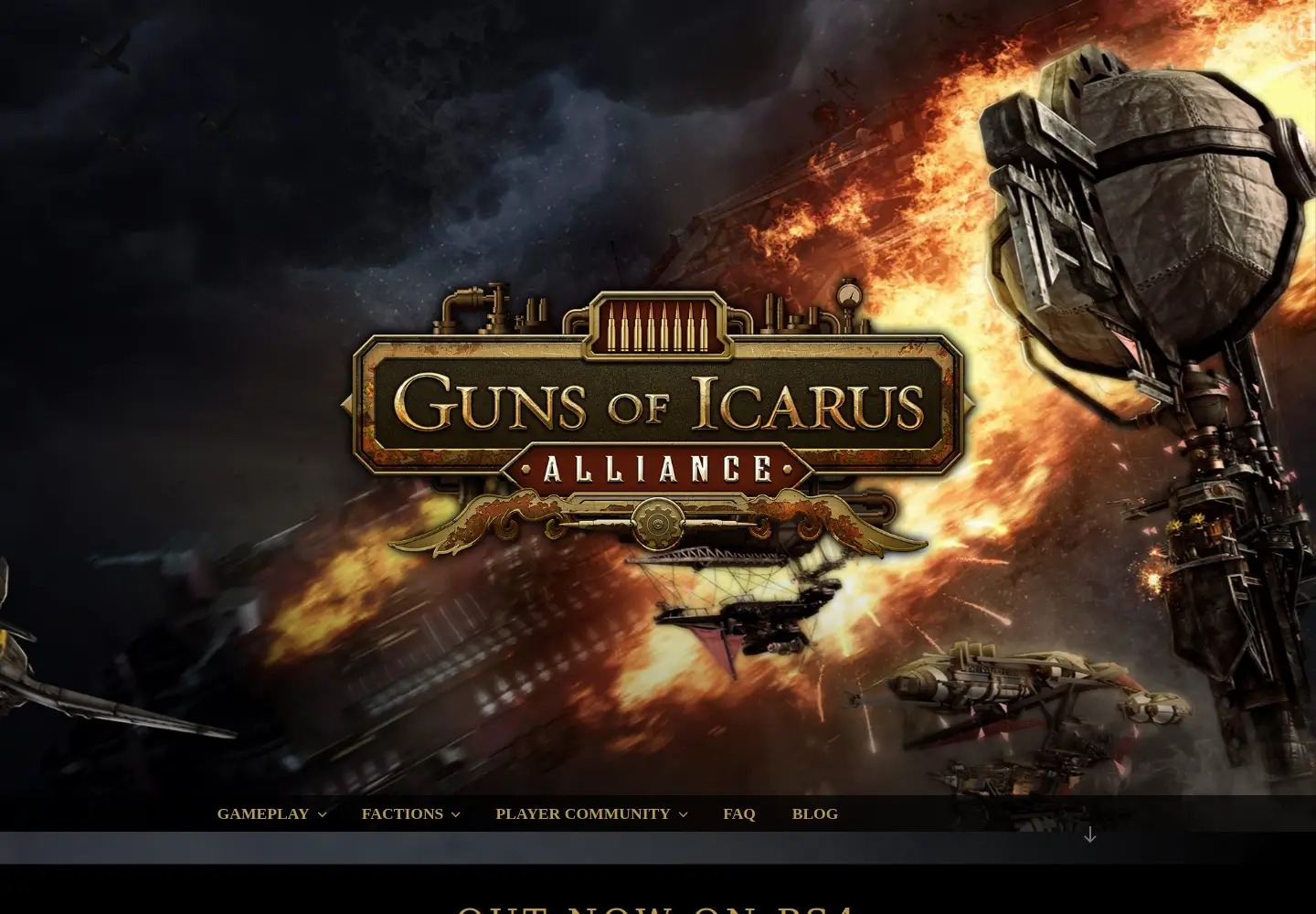 Screenshot of gunsoficarus.com