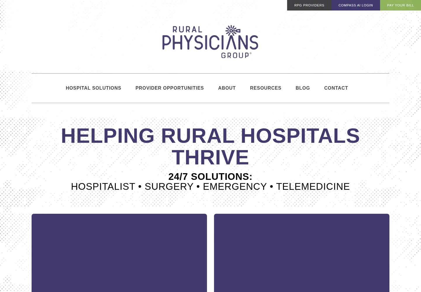 Screenshot of ruralphysiciansgroup.com