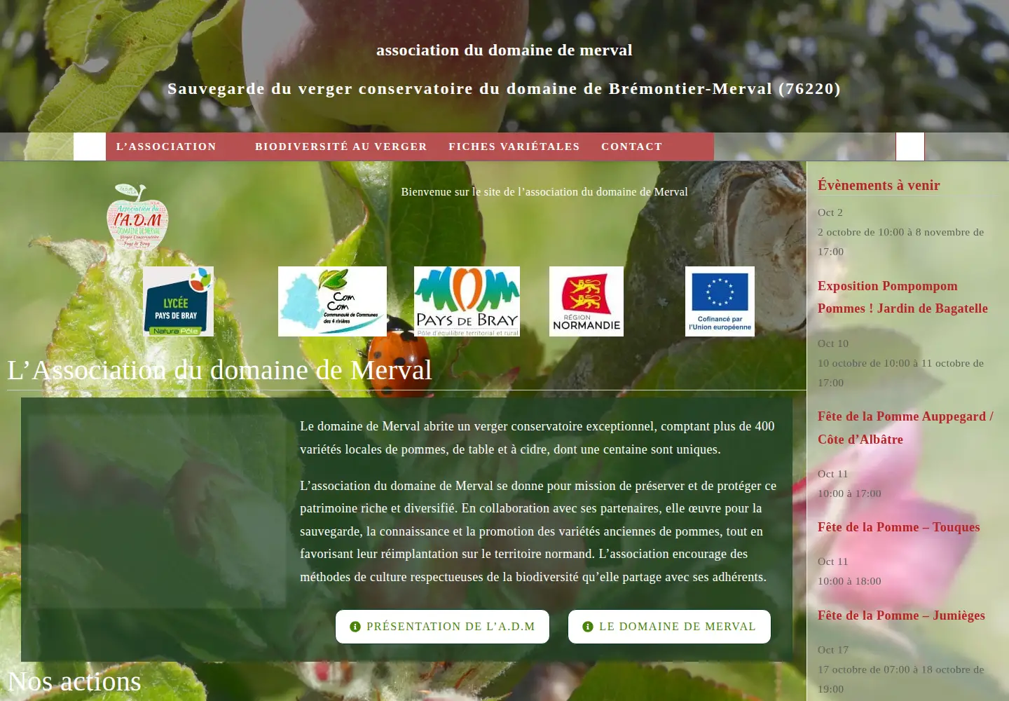 Screenshot of domainemervalasso.fr