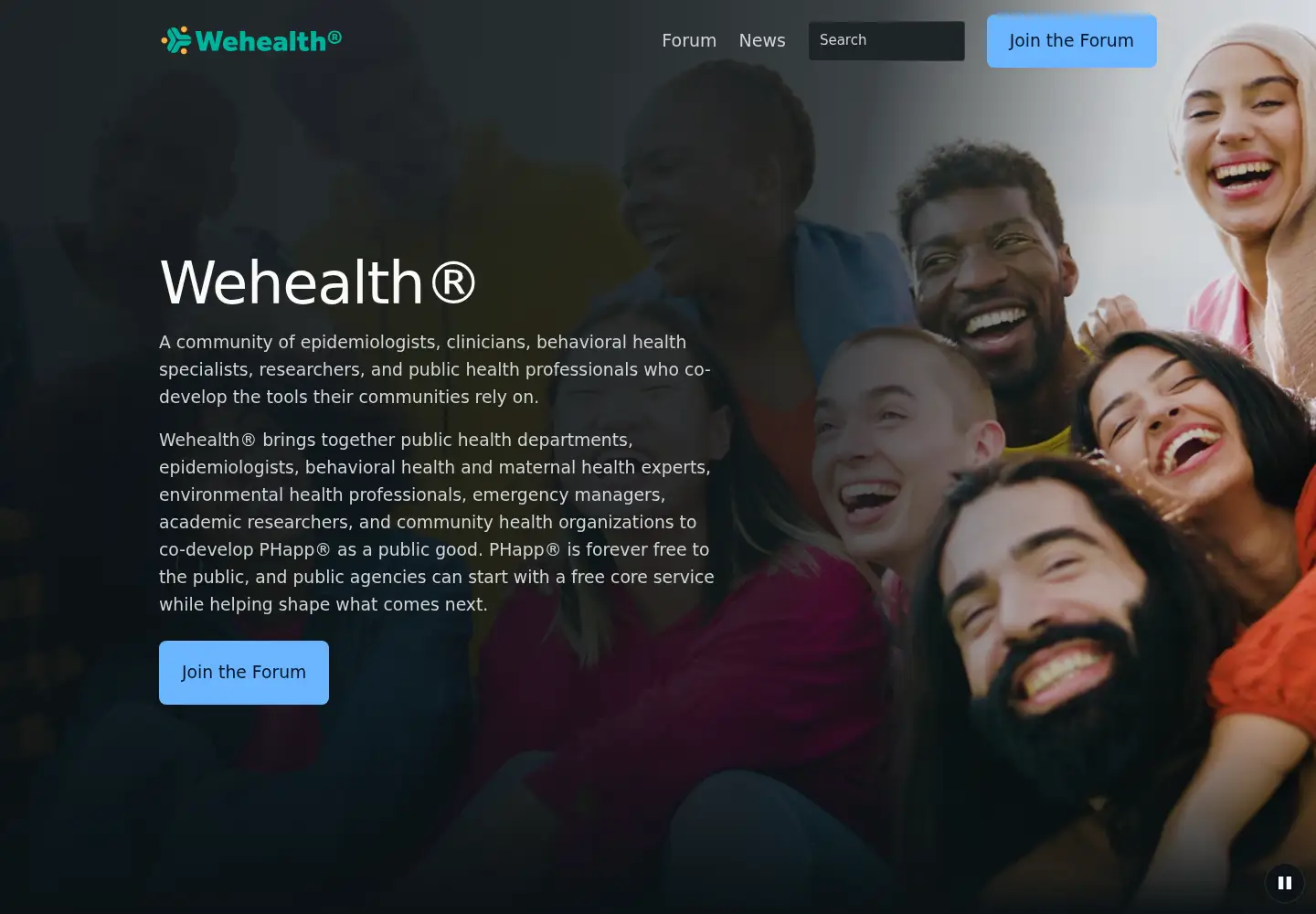 Screenshot of wehealth.org