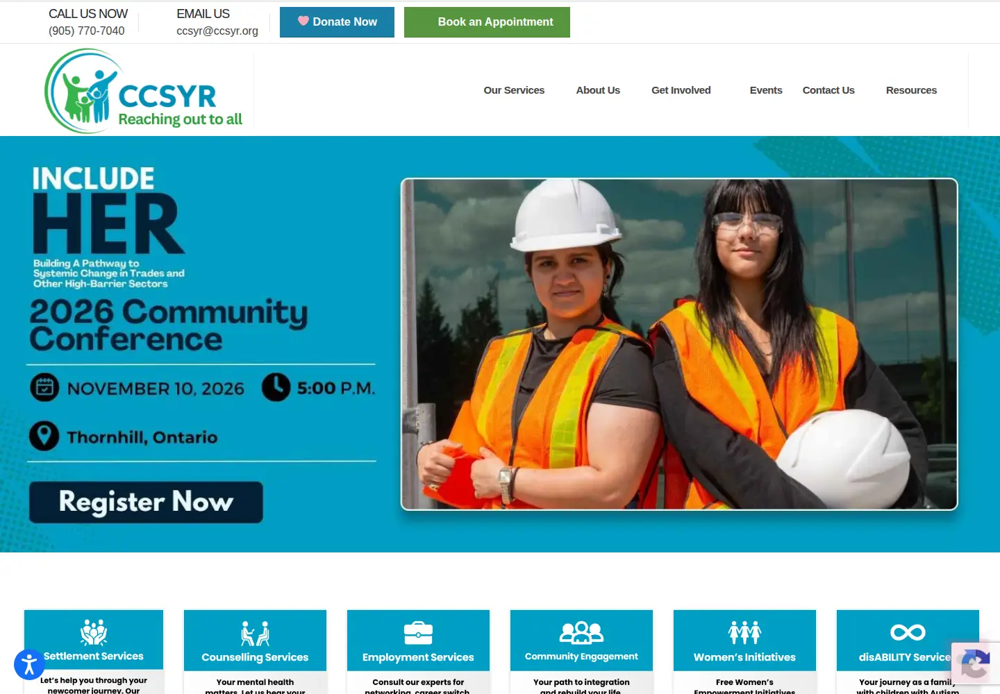 Screenshot of ccsyr.org
