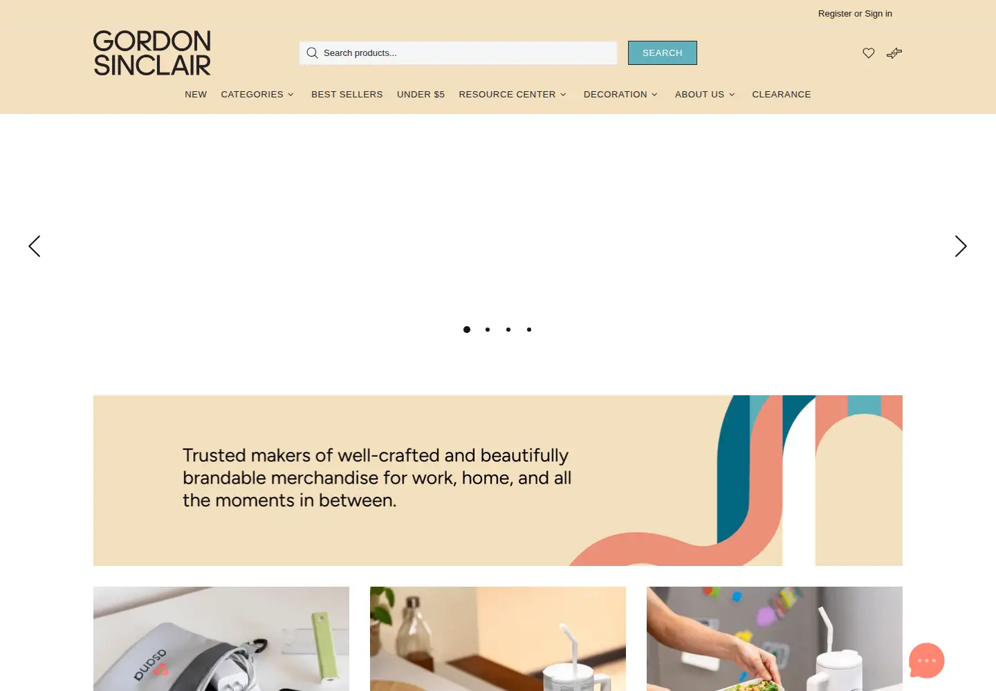 Screenshot of gordonsinclair.com