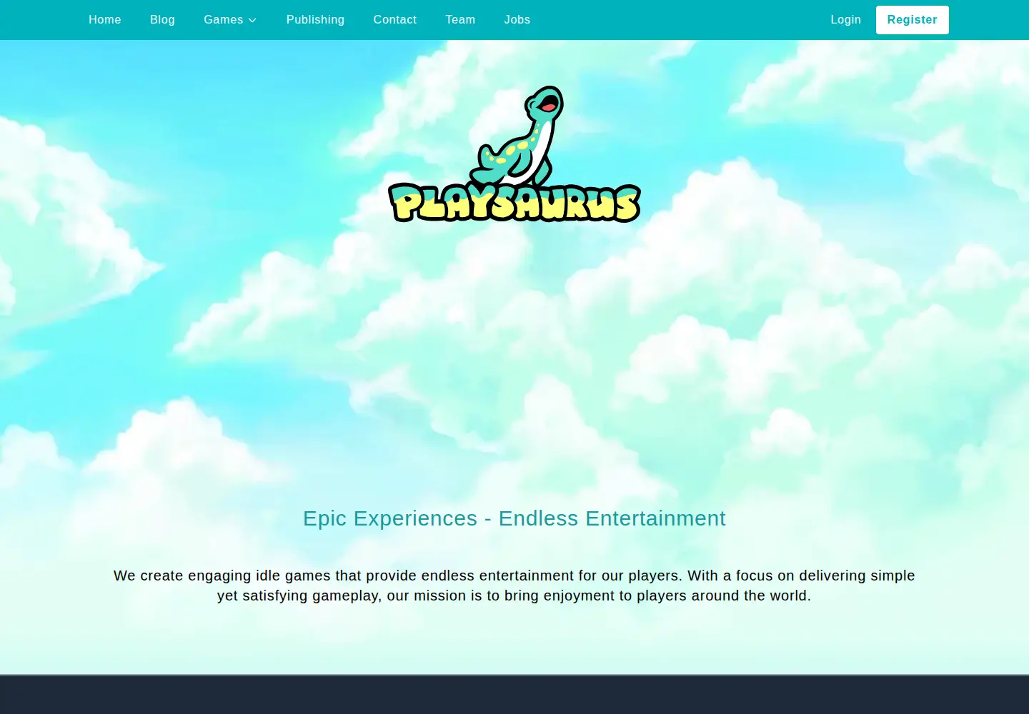 Screenshot of playsaurus.com