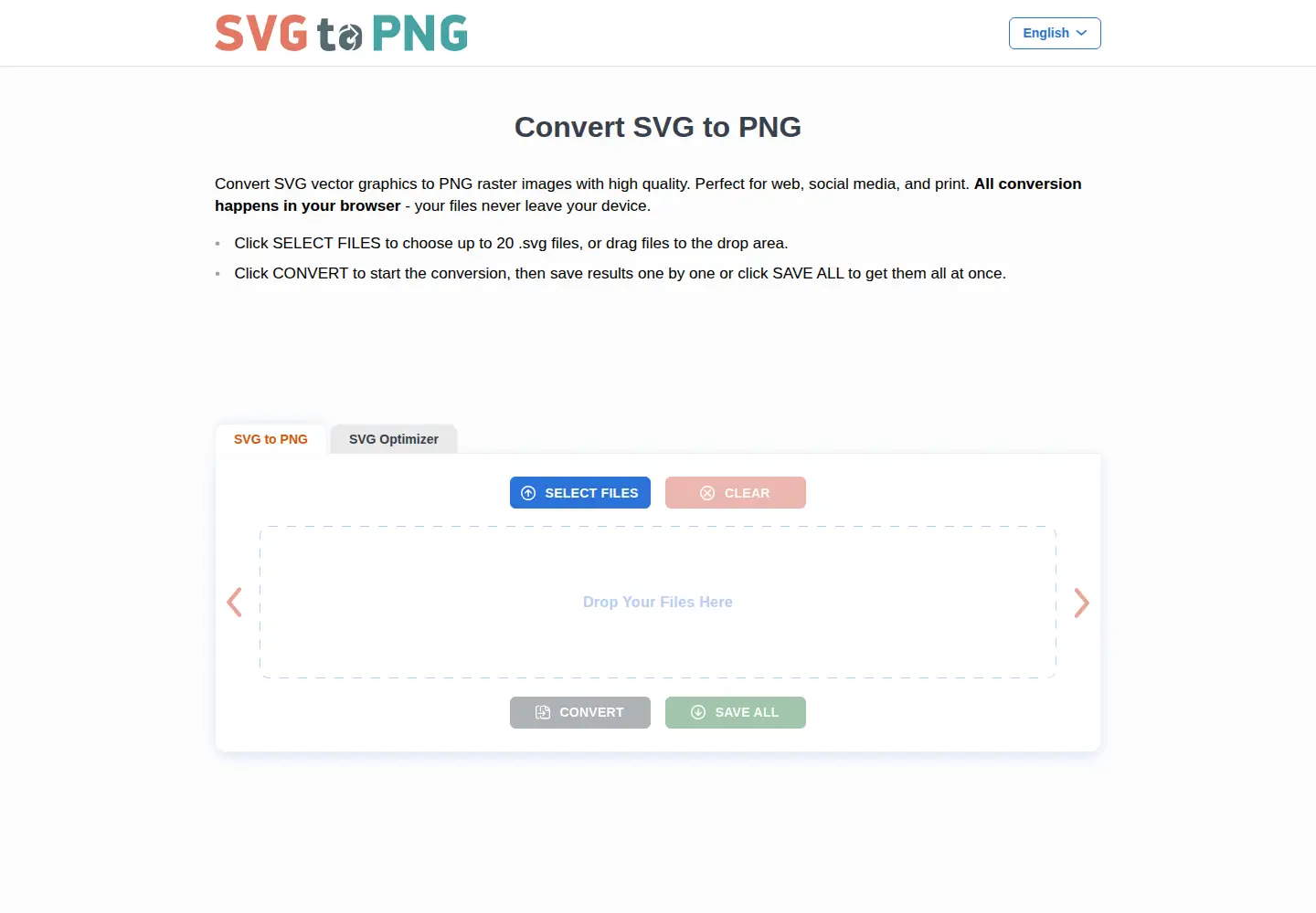 Screenshot of svgtopng.com