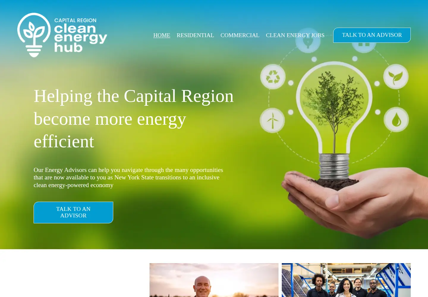 Screenshot of cleanenergycapitalregion.org