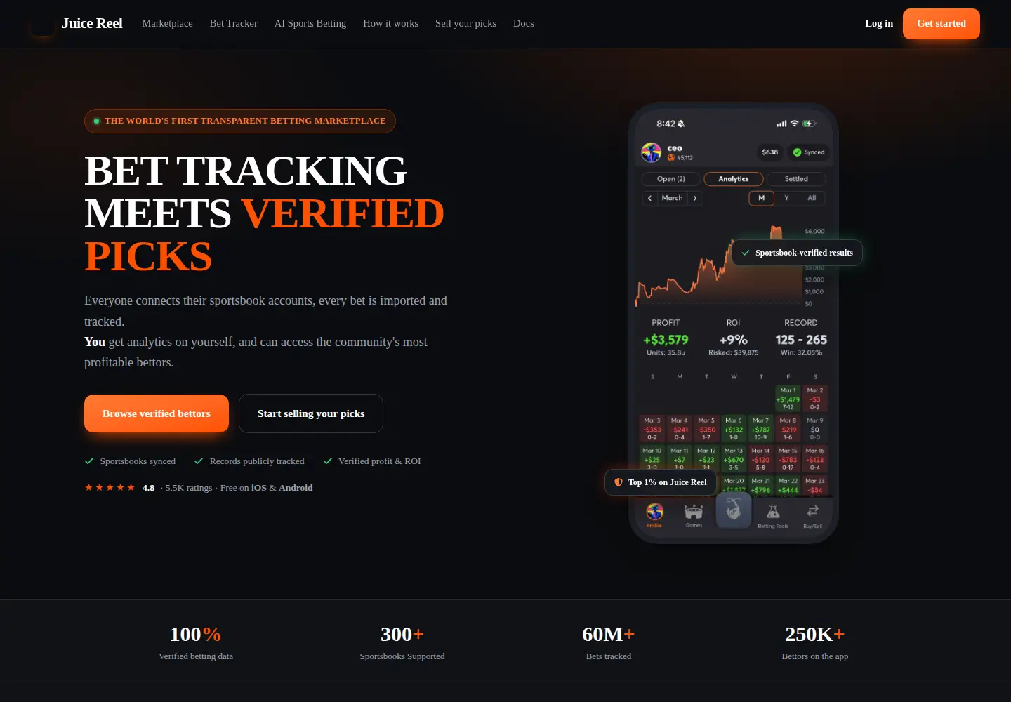 Screenshot of juicereel.com