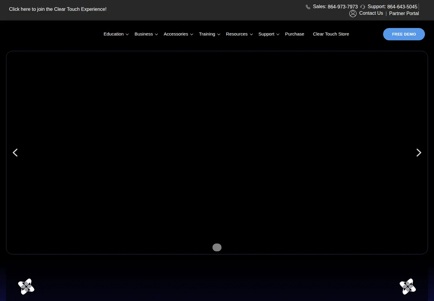 Captured homepage of getcleartouch.com in the current scan