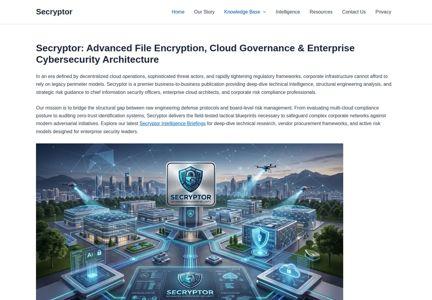 Screenshot of secryptor.com