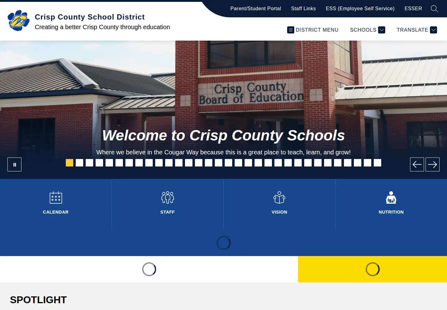 Screenshot of crispschools.org