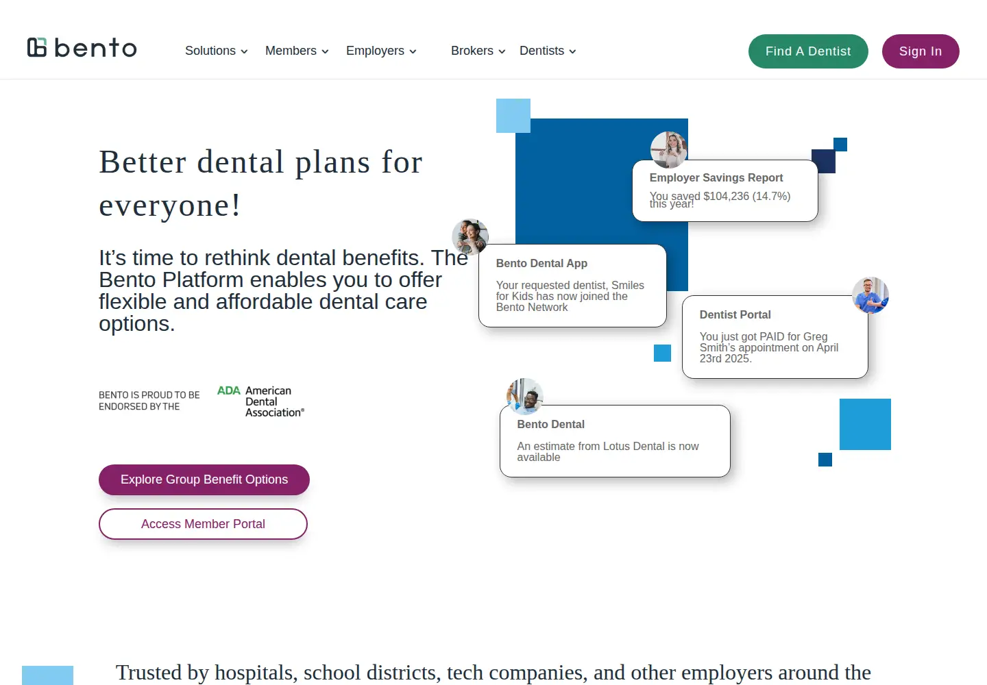 Screenshot of bento.net