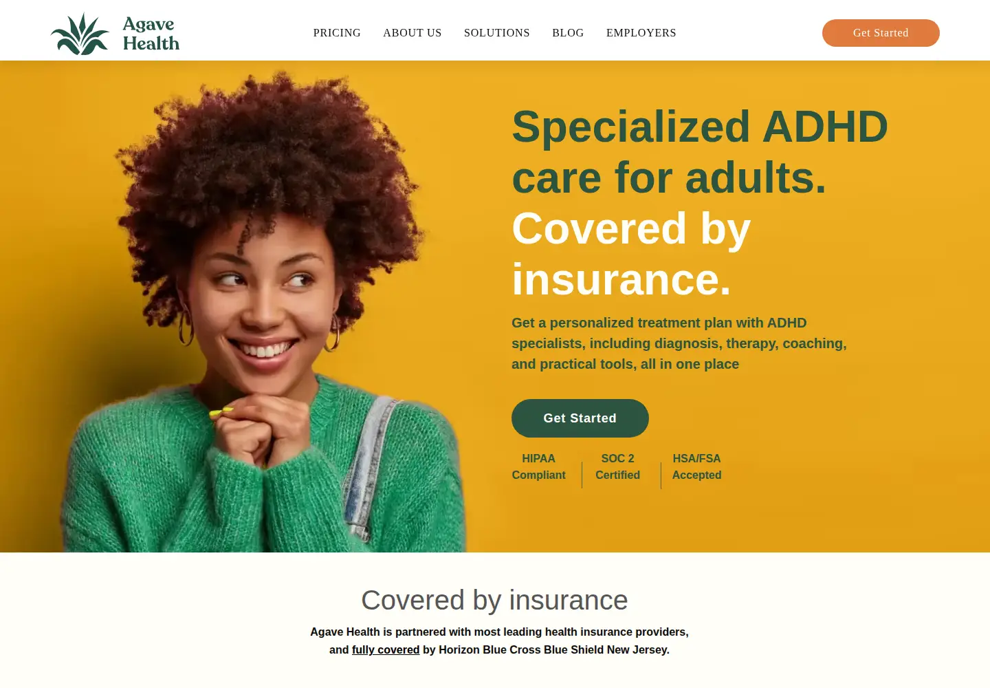 Screenshot of agavehealth.com