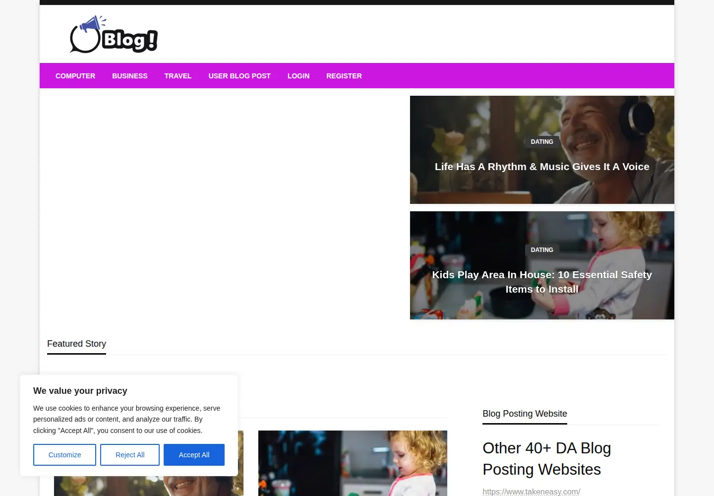 Screenshot of guestblogsposting.com