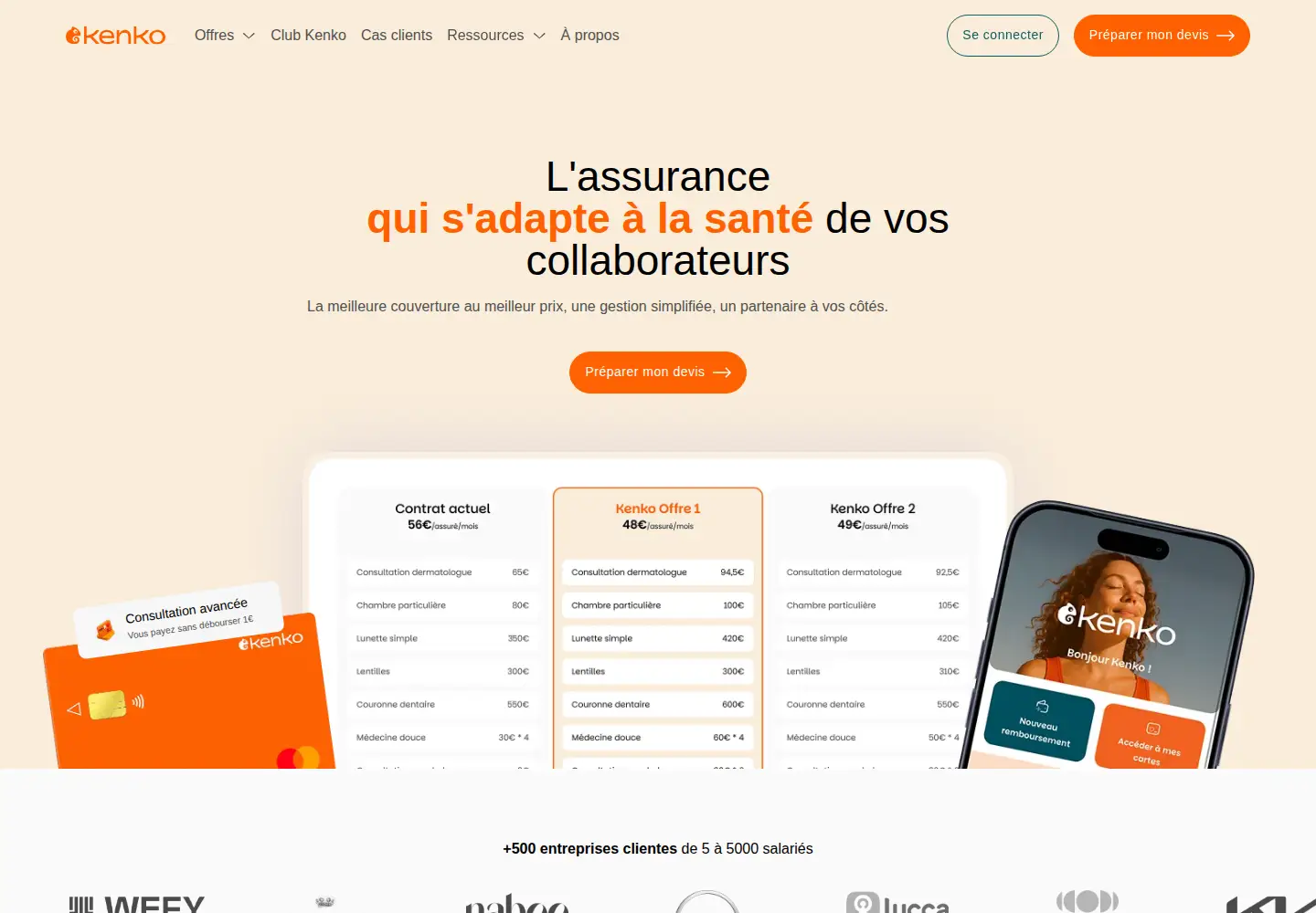 Screenshot of kenko.fr
