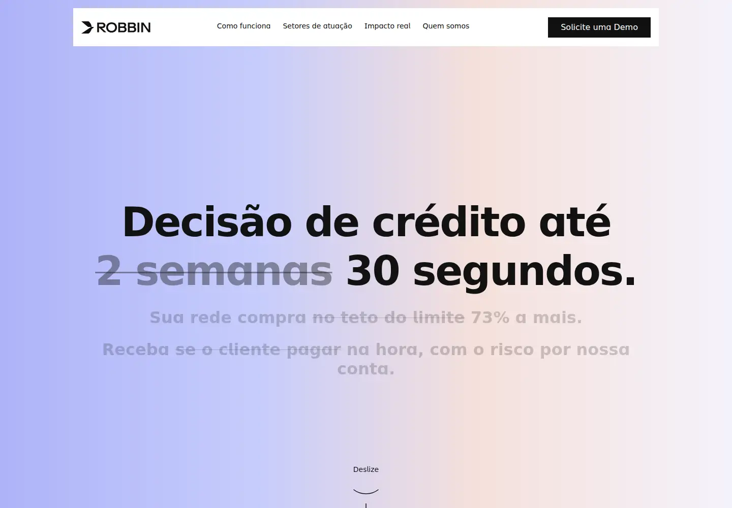 Captured homepage of robbin.com.br in the current scan