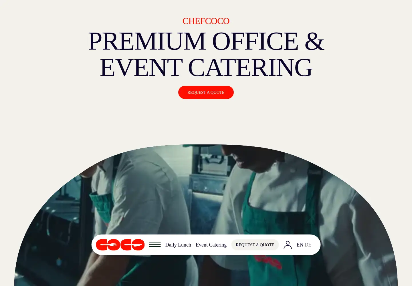 Captured homepage of chefcoco.com in the current scan