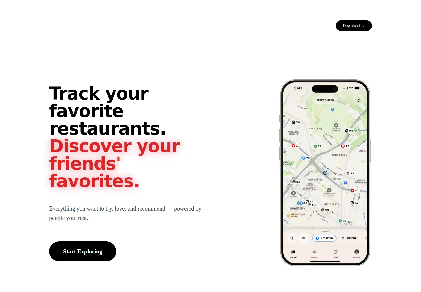Captured homepage of biterapp.com in the current scan