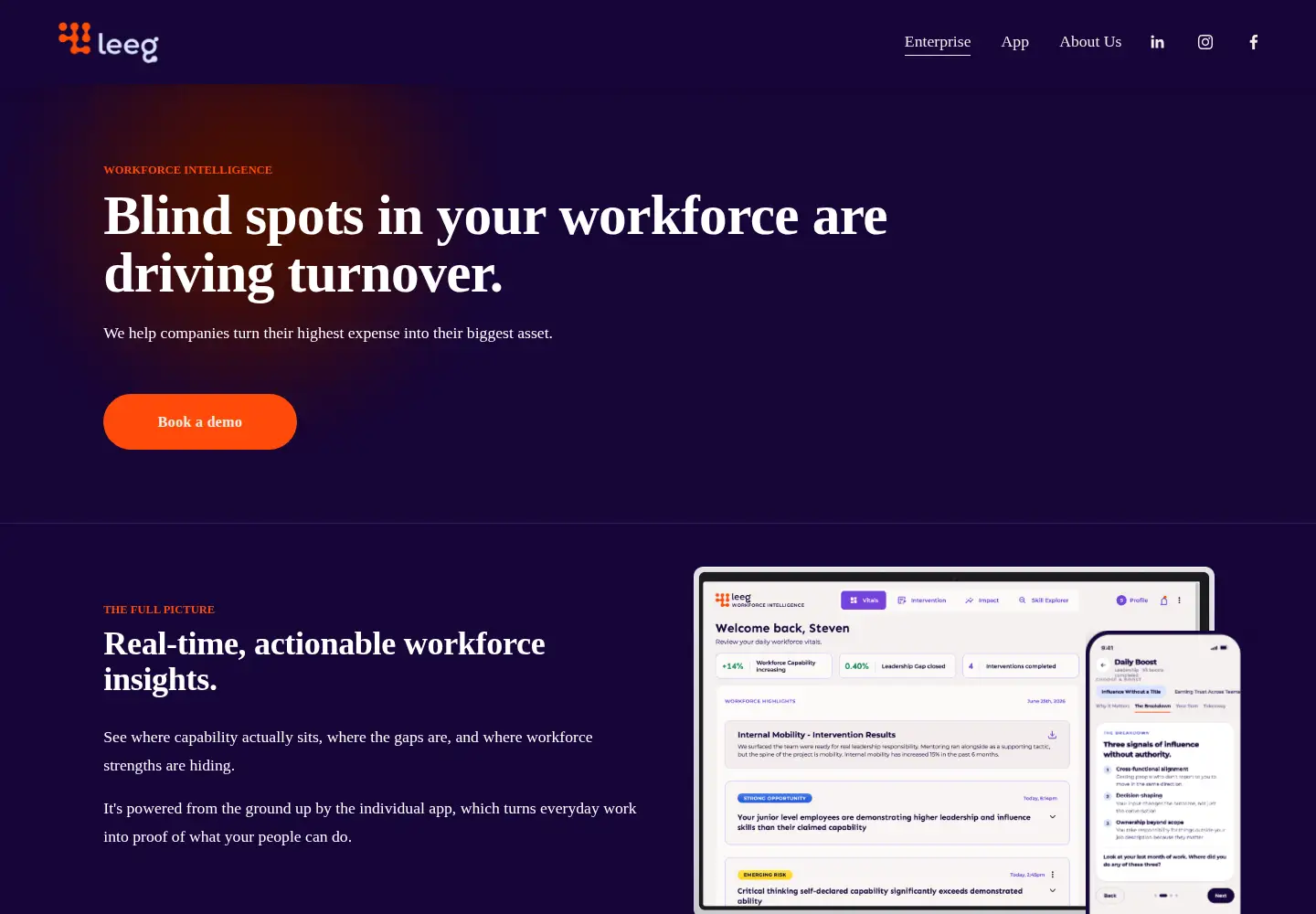 Screenshot of leegworks.com