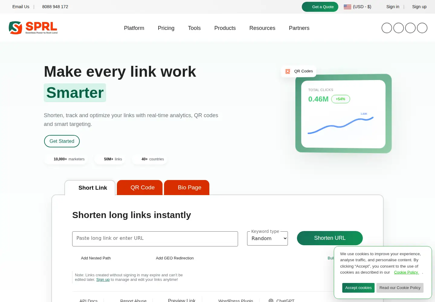 Screenshot of insprl.com