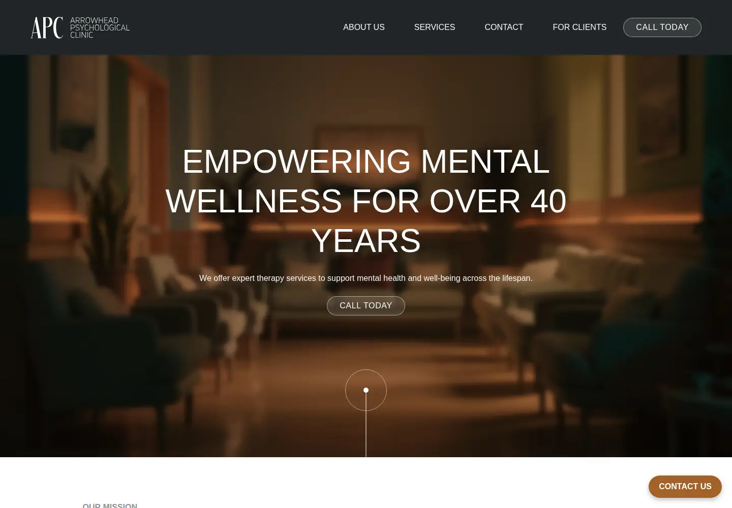 Captured homepage of mnpsych.com in the current scan