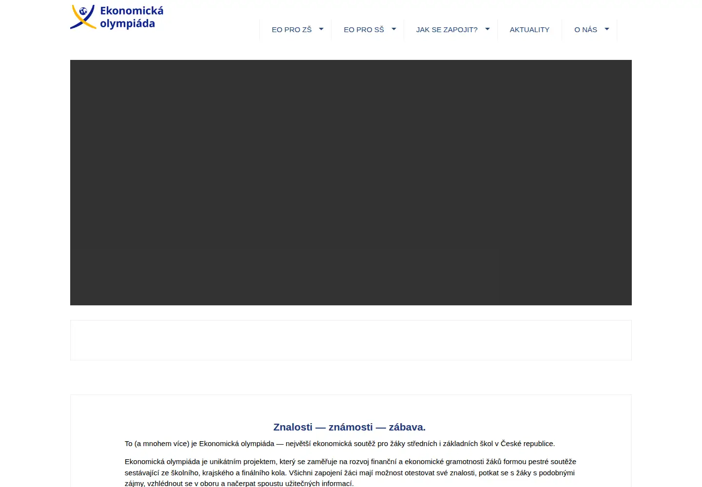 Screenshot of ekonomickaolympiada.cz