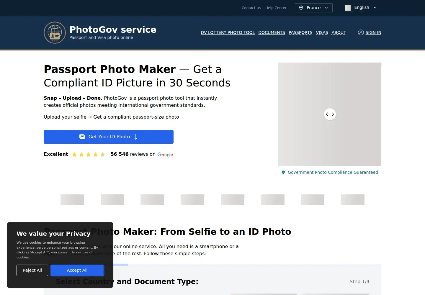 Screenshot of photogov.net