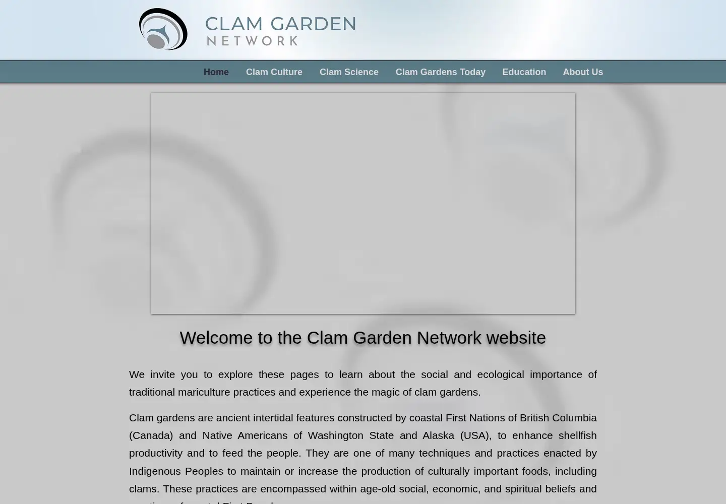 Screenshot of clamgarden.com