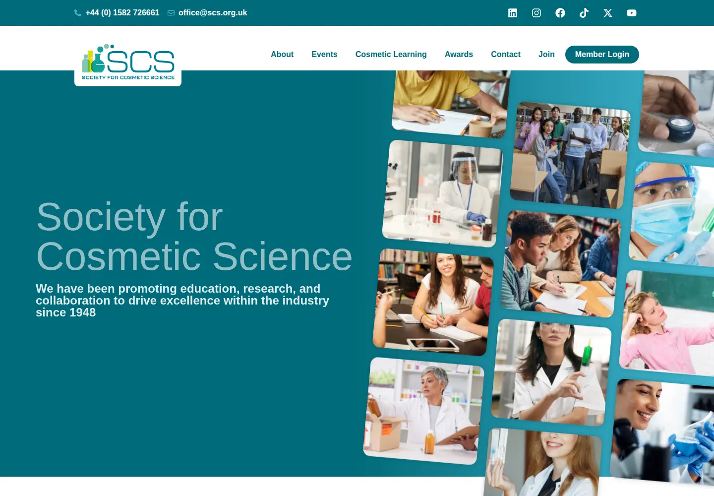 Screenshot of scs.org.uk