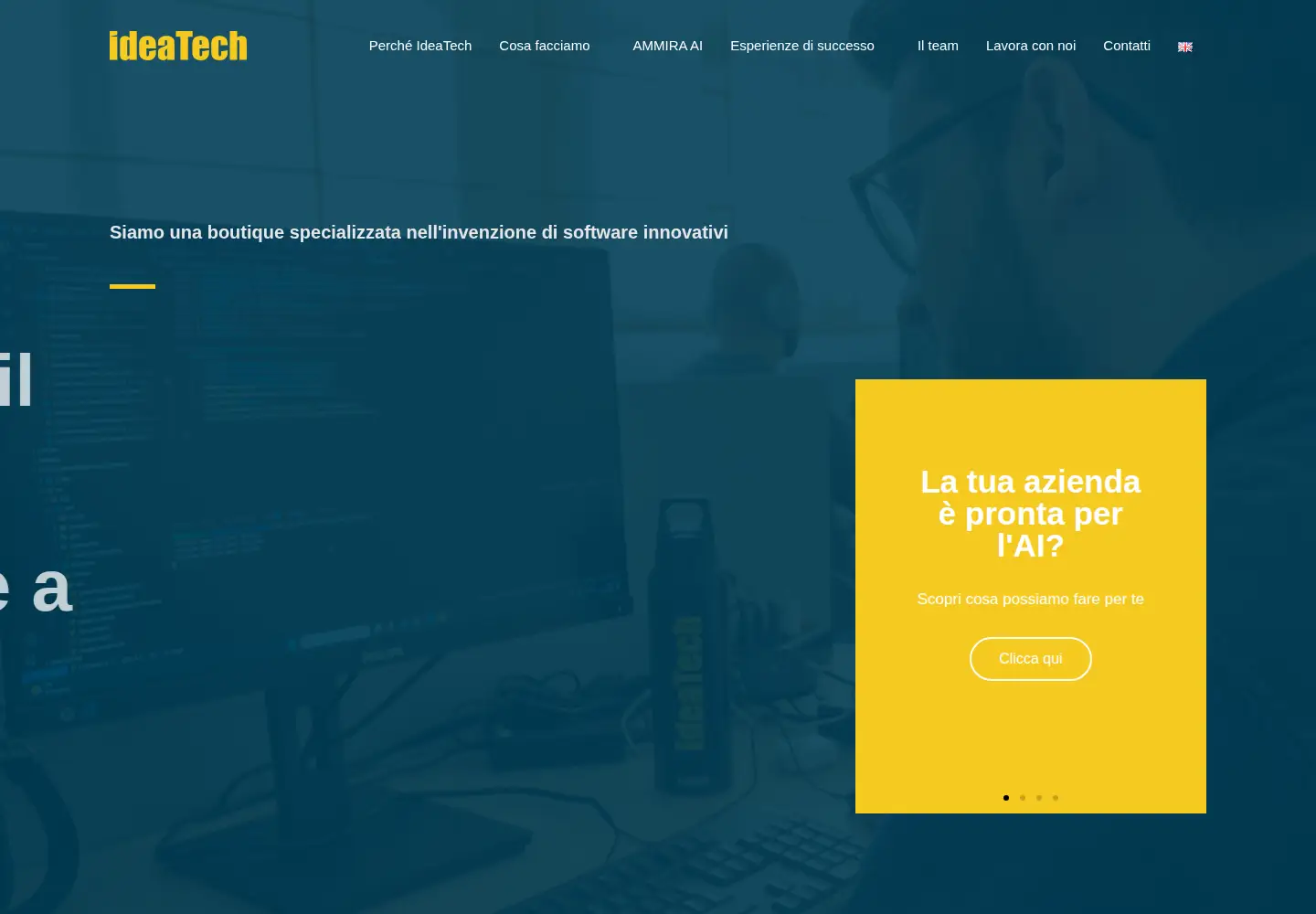 Captured homepage of ideatechsrl.com in the current scan