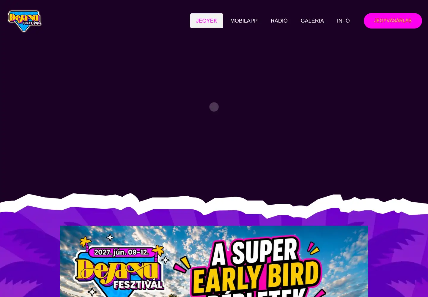 Screenshot of dejavufesztival.hu