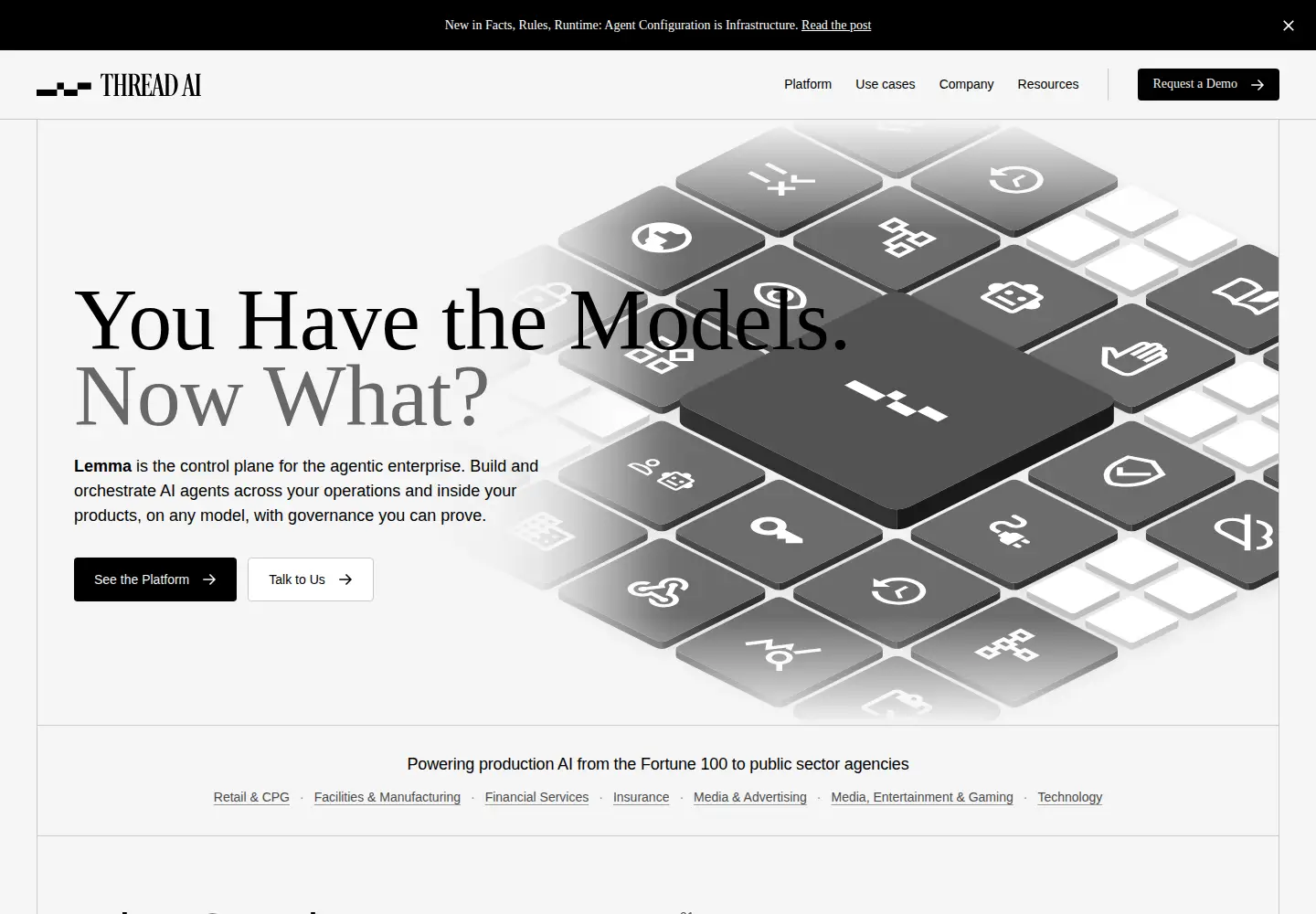 Screenshot of threadai.com