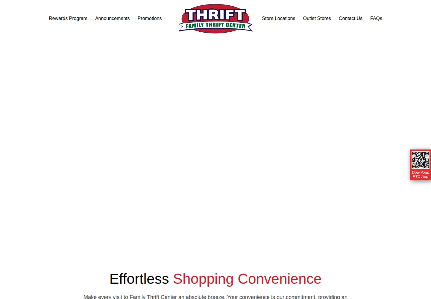 Screenshot of familythriftcenter.com