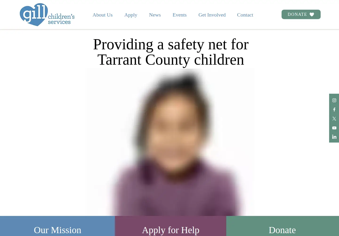 Screenshot of gillchildrens.org