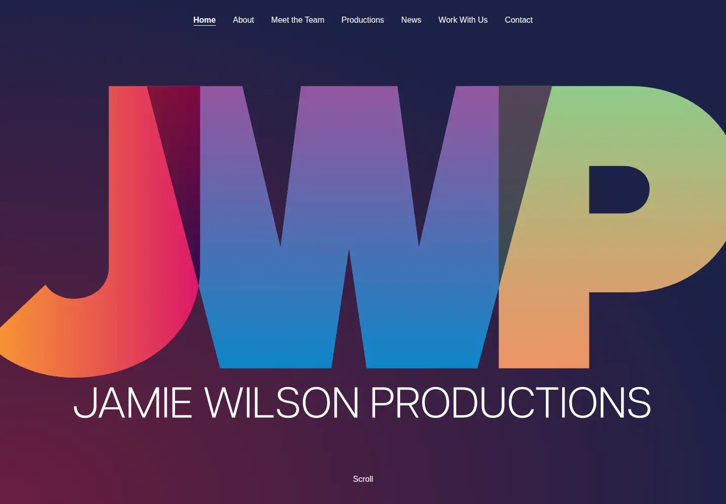 Screenshot of jamiewilsonproductions.com