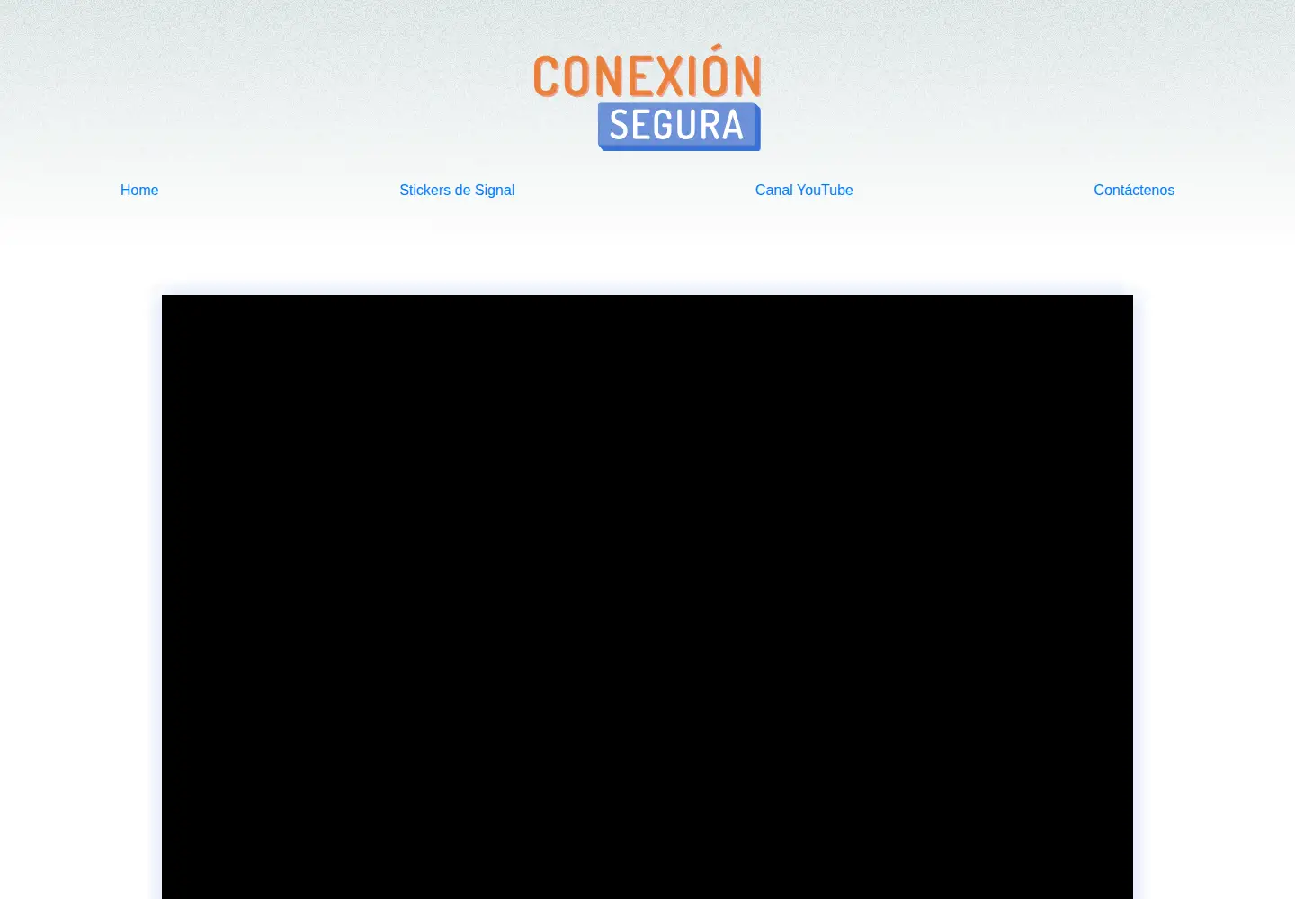 Captured homepage of conexionsegura.org in the current scan