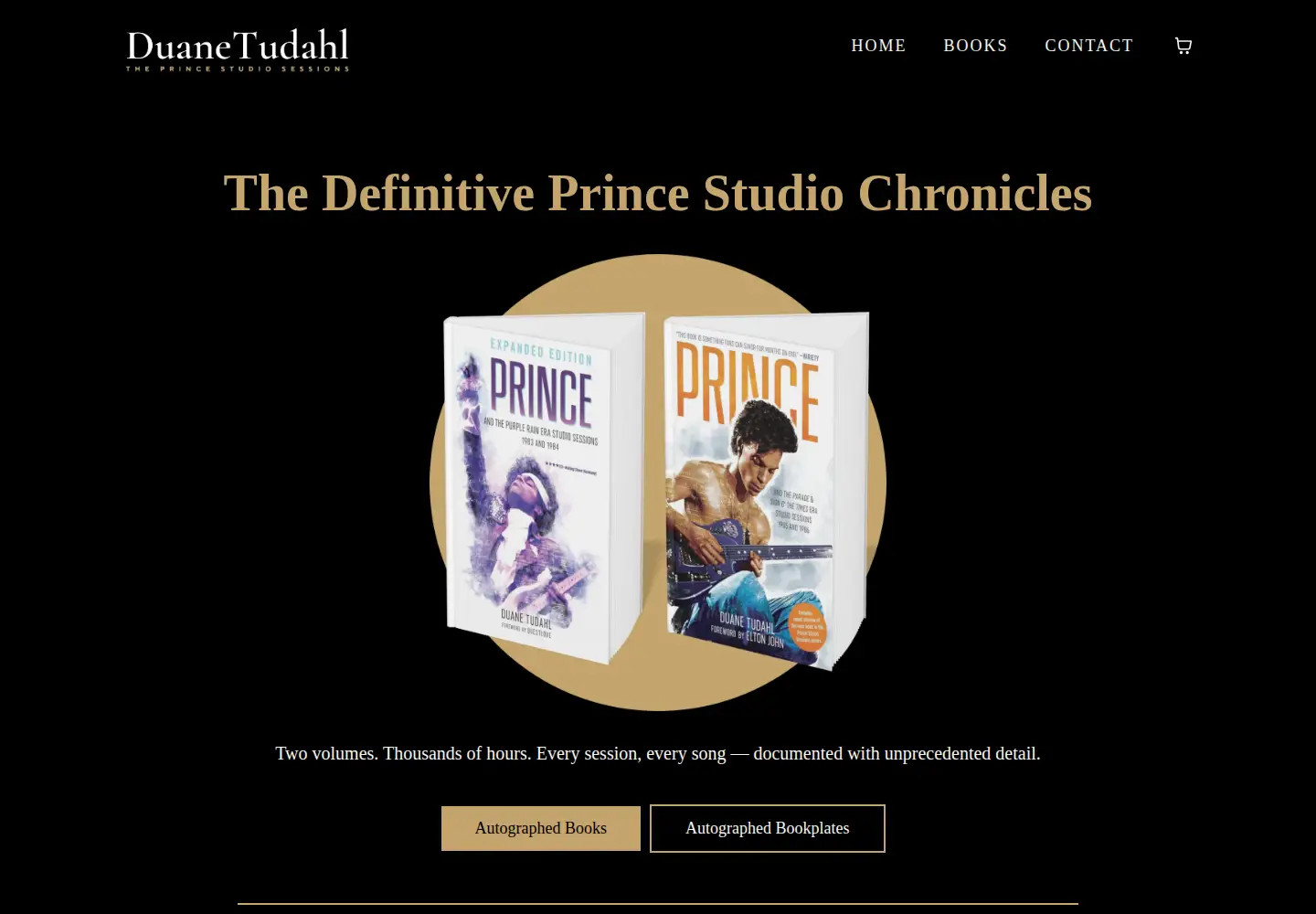 Captured homepage of duanetudahl.com in the current scan