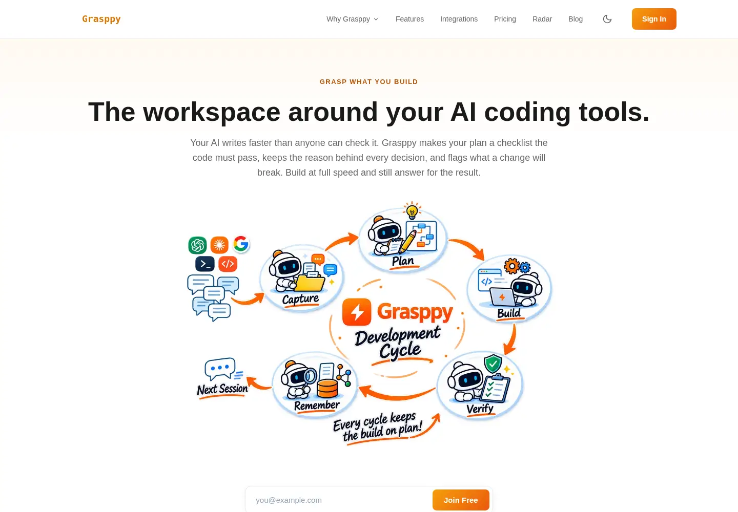 Screenshot of grasppy.com