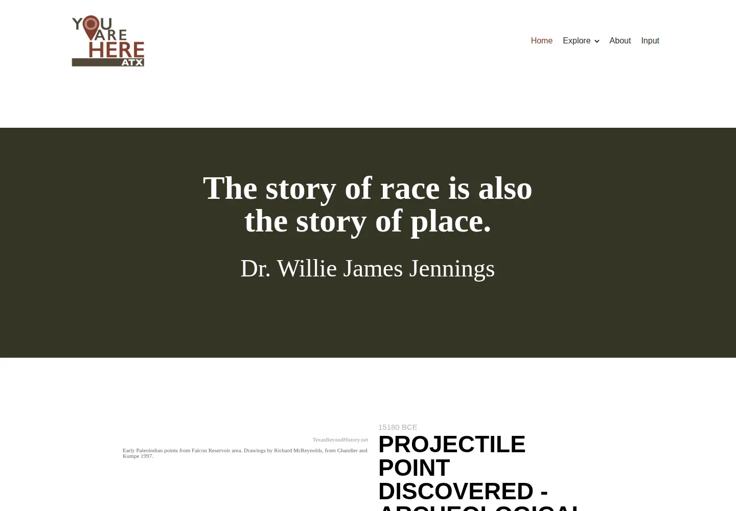 Screenshot of youarehereatx.org
