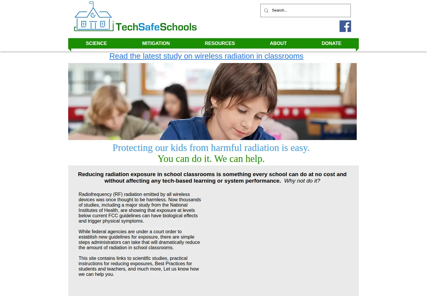 Screenshot of techsafeschools.org
